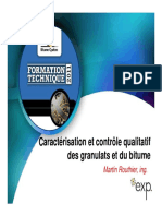 4 Caracterisation Et Controle Qualitatif Des Granulats Et Du Bitume M. Routhier