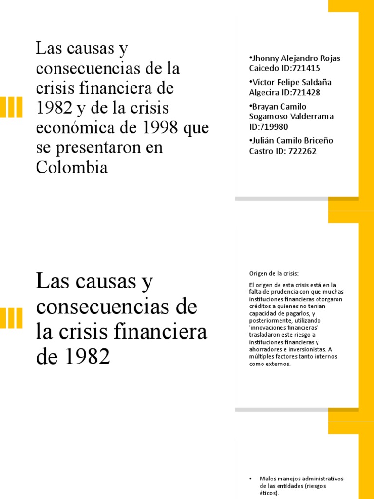 Las Causas y Consecuencias de La Crisis Financiera | PDF | Crisis ...