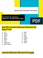 Axial Non Locomotive and Locomotive Movement