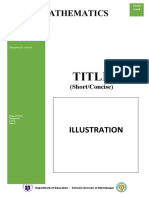 Mathematics Module Template