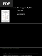 Selenium Page Object Patterns: Test Automation Narayanan Palani