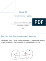 Cálculo 1B 2019 - Diapositivas Función Inversa - Parte 1 - Pausada