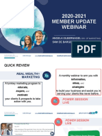 2020-2021 Member Update Webinar: Angela Silbernagel Sam de Barge