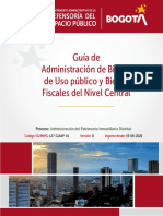 127-GUIAP-01. Guia de Administración de Bienes de Uso Público y Bienes Fiscales Del Nivel Central