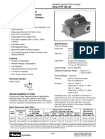 Performance Information Series PVP 100/140 Pressure Compensated, Variable Volume, Piston Pumps