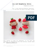 Strawberry and Raspberry Crochet Dolls Pattern