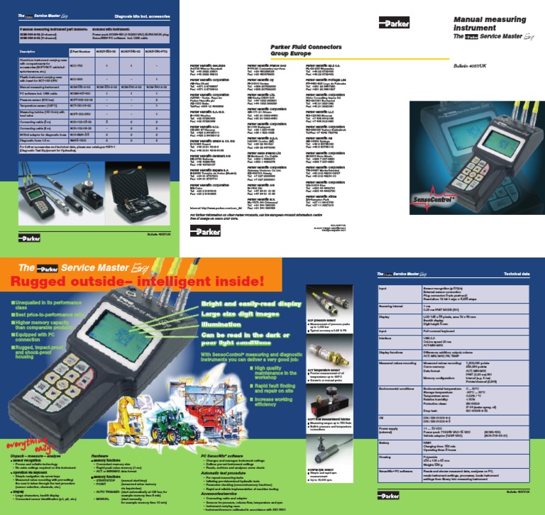 Manual Measuring Instrument The Service Master PDF Personal