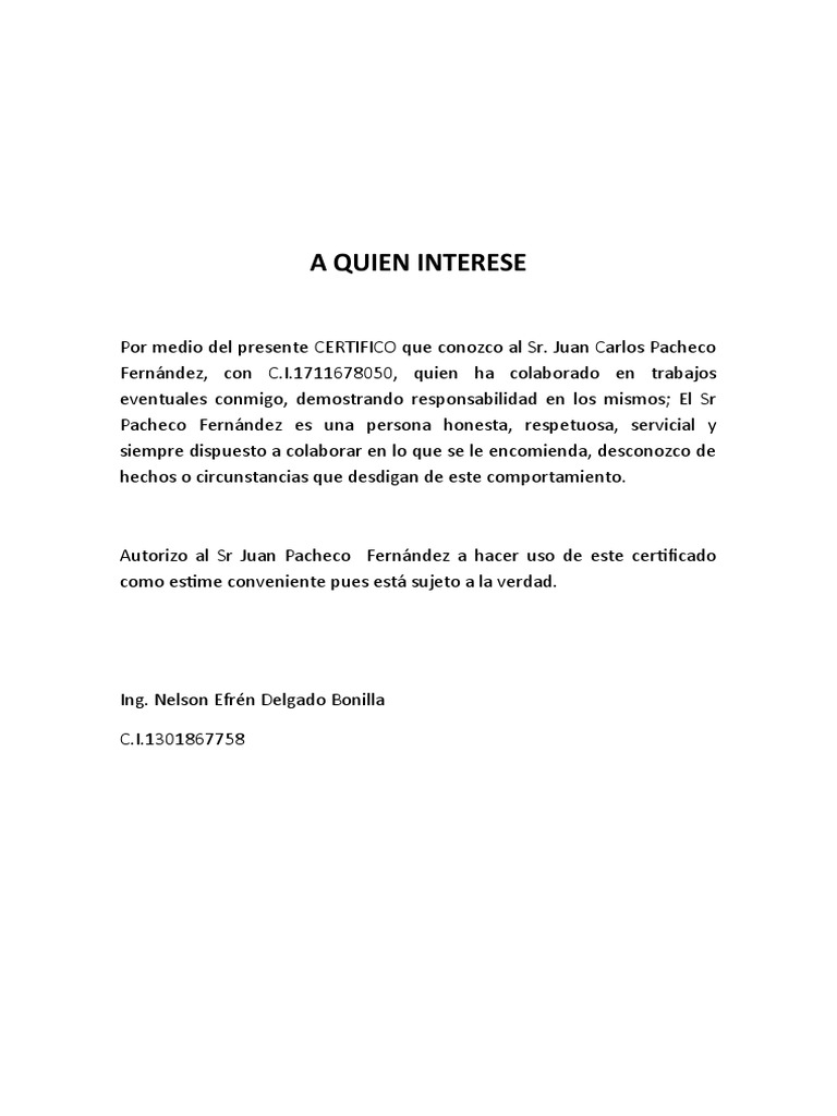 A Quien Interese PDF