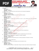 Exam Vocabulary Part - 03 by Jaideep Sir