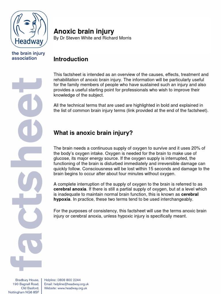 Anoxic Brain Injury | PDF | Neuroimaging | Hypoxia (Medical)