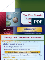 The Five Generic Competitive Strategies: Chapter Title
