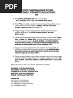 Senarai Penyakit Berjangkit Yang Perlu Dinotifikasi