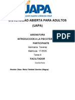 Tarea 6 de Introducion A La Psicoterapia