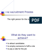The Recruitment Process: The Right Person For The Right Job