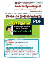 3ficha de Actividades (CuartoA) - Semana26 - Dia2 - Graficando Funciones Cuadráticas