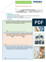 Sesión de Matemática 14 Setiembre