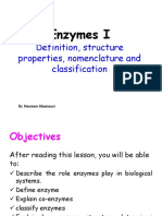 Enzymes I: Definition, Structure, Properties, Nomenclature and Classification