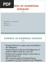 Control of Diarrheal Diseases: Marife A. Reyes M W 2 - 1 Mdwy 21