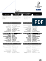 2008-2009 Champions League Group Stage Draw