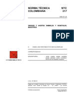 NTC217 Muestreo Del Aceite