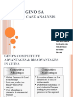 Gino Sa: Case Analysis