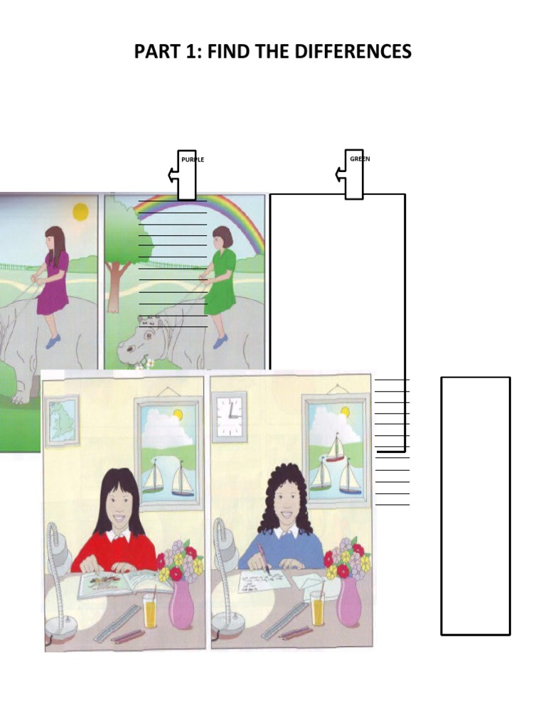Find the Differences Activity Guide | PDF