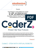 CoderZ - Online Virtual Robotics Coding Platform for Schools