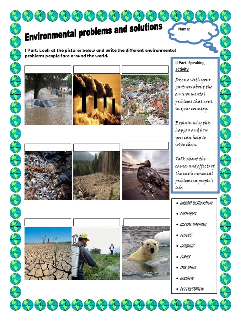 Environmental Problems Task Activities Promoting Classroom Dynamics ...