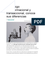 Liderazgo Transformacional y Transaccional