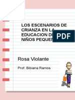 Rosa Violante: Los Escenarios de Crianza en La Educacion de Los Niños Pequeños