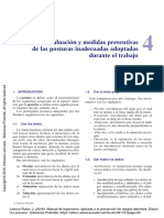 Diseño, Evaluación y Medidas Preventivas de Las Posturas Inadecuadas