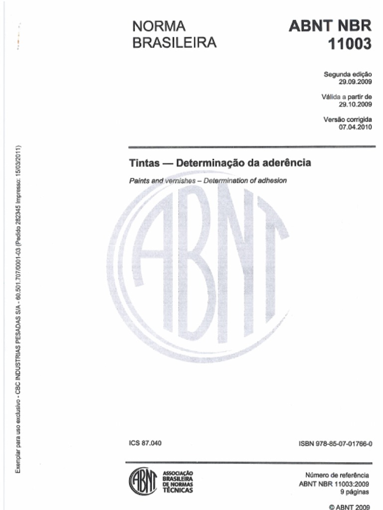 Abnt NBR 11003 | PDF