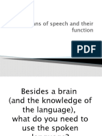 The Organs of Speech and Their Function