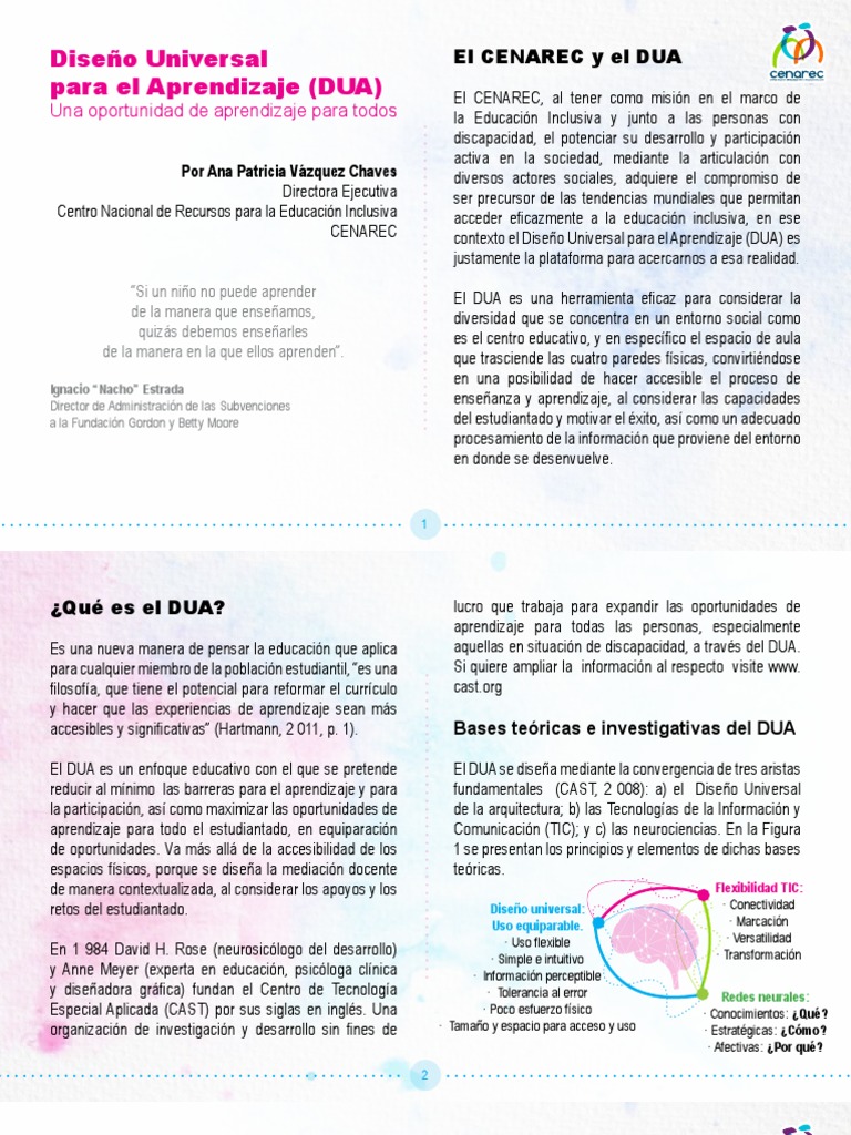 02 Folleto-Dua | PDF | Aprendizaje | Plan de estudios