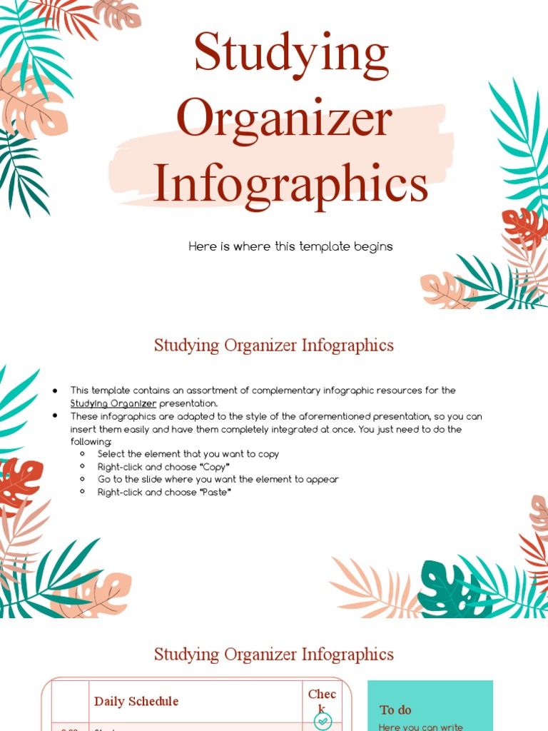 Studying Organizer Infographics by Slidego | PDF | Computing