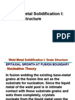 Weld Metal Solidification-1 - Grain Structure