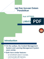 Teknologi Dan Inovasi Dalam Pendidikan: Lms/Cms/Lcms