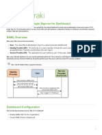 Configuring SAML Single Sign-On For Dashboard