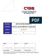 Modelo de Procedimiento de Control de Documentos y Registros