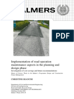 Implementation of Road Operation Maintenance Aspects in The Planning and Design Phase