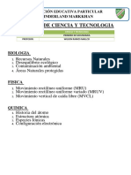 Temario - Ciencia y Tecnologia Segundo Bimestre