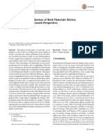 Cyclic and Fatigue Behaviour of Rock Materials - Review-Interpretation and Research Perspectives