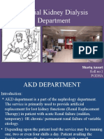 Artificial Kidney Dialysis Department: Shariq Ansari