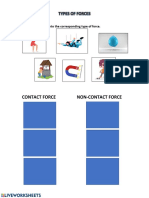 Contact Force Non-Contact Force: Types of Forces