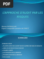 L'APPROCHE D'AUDIT PAR LES RISQUES