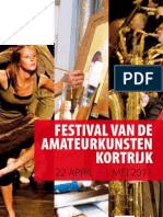 Week Van de Amateurkunsten Kortrijk 2011 - Brochure