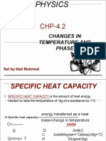 Changes in Temperature and Phase: Set By:nali Mahmod