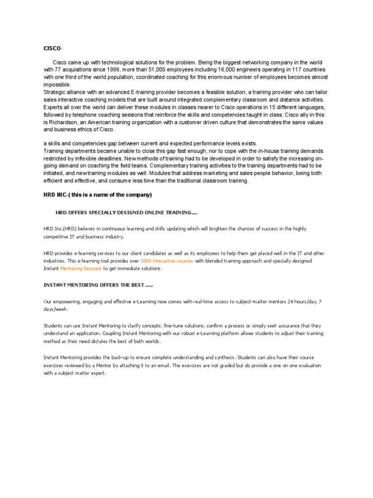 Cisco Pdf Educational Technology Mentorship