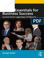 Seven Essentials For Business Success - Lessons From Legendary Professors