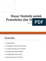 03 - Dasar Statistik Untuk Pemodelan Dan Simulasi